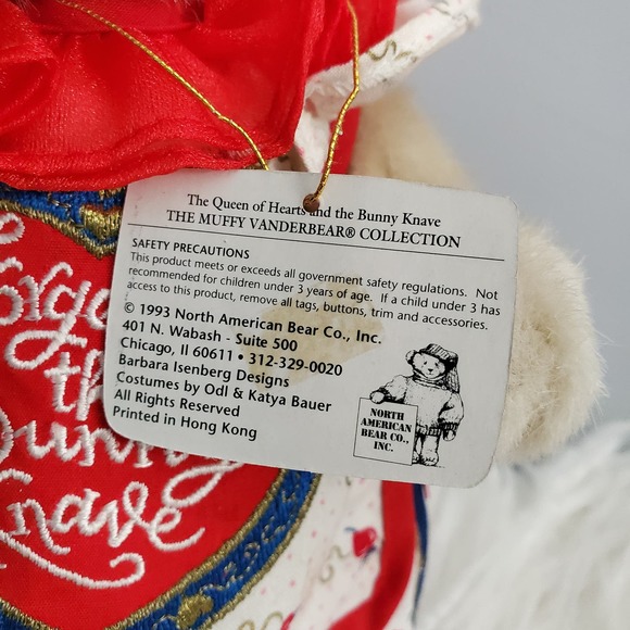 Vintage Muffy VanderBear Hoppy VanderHare The Bunny Knave Stuffed Toy - Picture 9 of 10